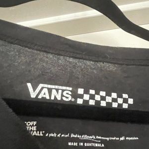 Vans tshirt rolled sleeve soft and cute
